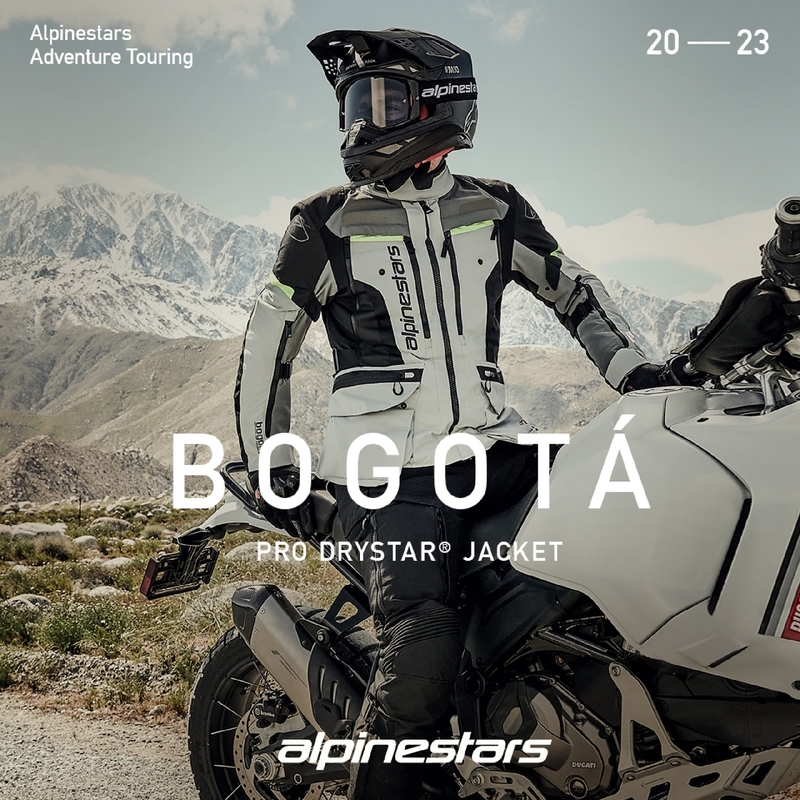 Chaqueta de moto Alpinestars Bogota PRO Drystar gris-negro-amarillo fluorescente
