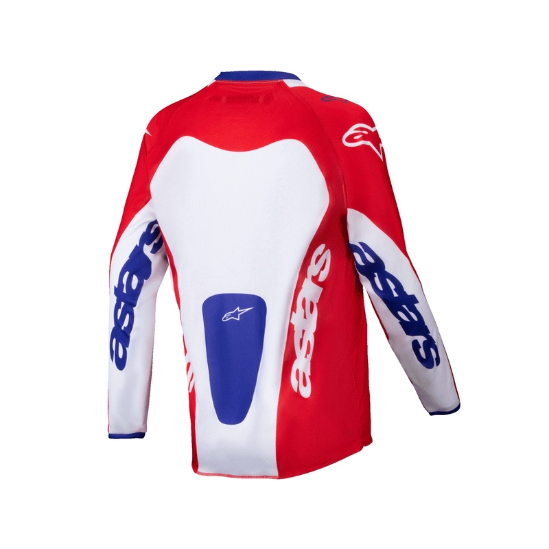 Maillot motocross niño Alpinestars Racer Veil rojo y blanco