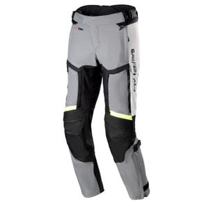 Pantalón de moto Alpinestars Bogota Pro Drystar 4 Season 2025 Gris-Negro-Amarillo Flúo