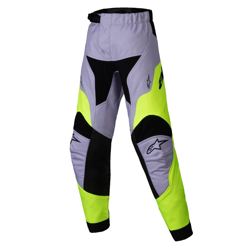 Pantalón motocross Alpinestars Racer Veil Niño gris-amarillo fluo
