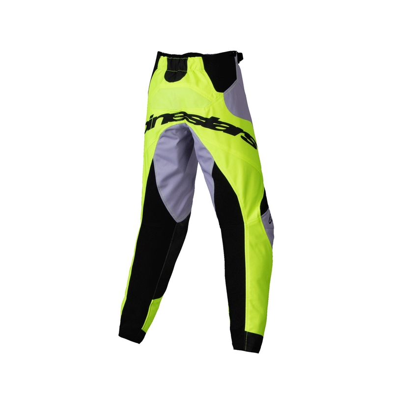 Pantalón motocross Alpinestars Racer Veil Niño gris-amarillo fluo