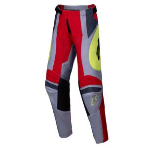 Pantalón Alpinestars Racer Melt Motocross Niño Rojo y Gris