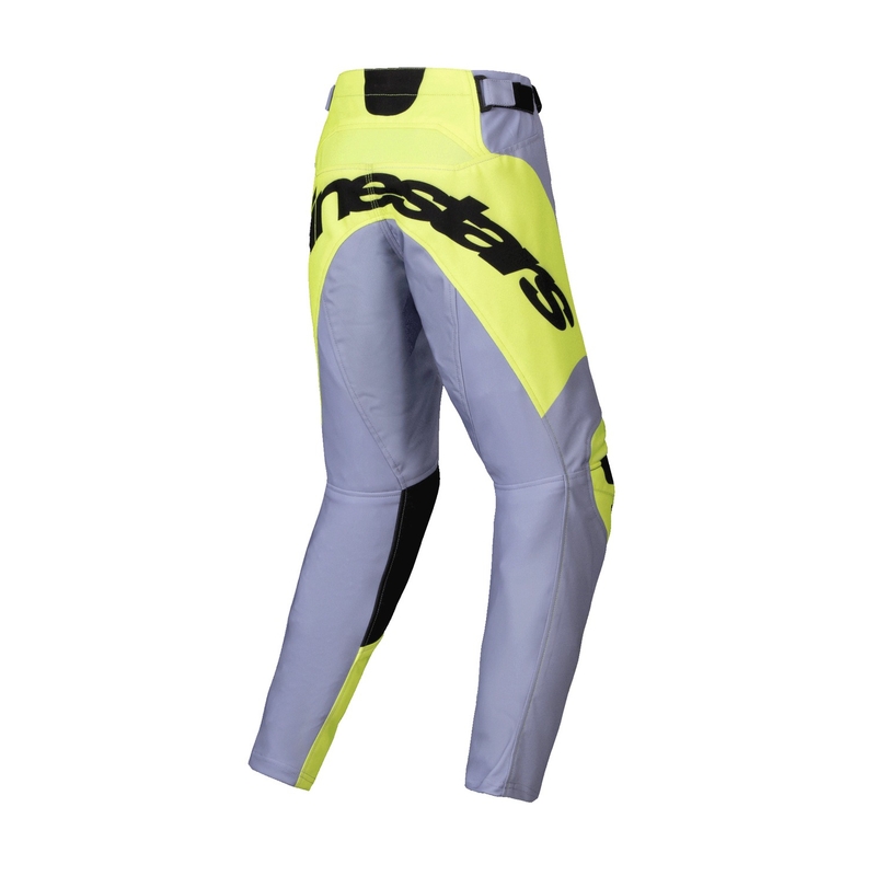 Pantalón motocross Alpinestars Racer Veil niño gris-amarillo fluo