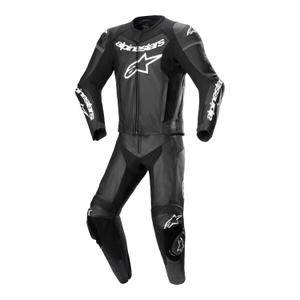Mono de dos piezas Alpinestars GP Force Lurv 2025 de cuero blanco y negro