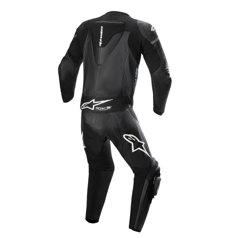 Mono de dos piezas Alpinestars GP Force Lurv 2025 de cuero blanco y negro