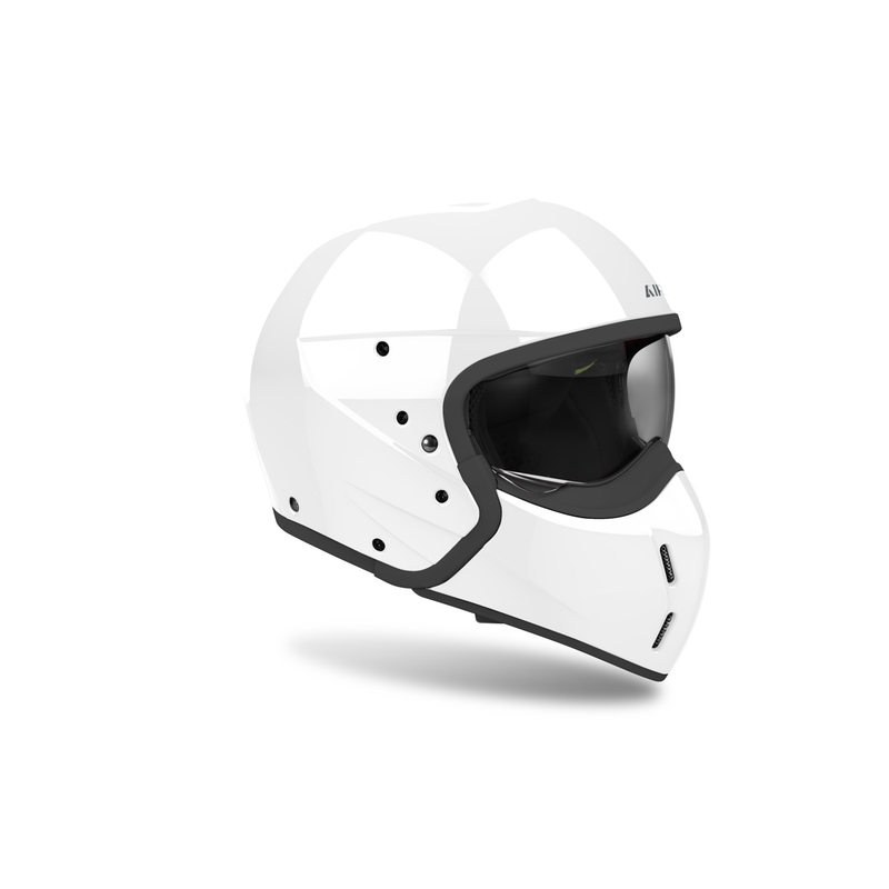 Casco Modular Moto Airoh J110 Color Blanco Brillante
