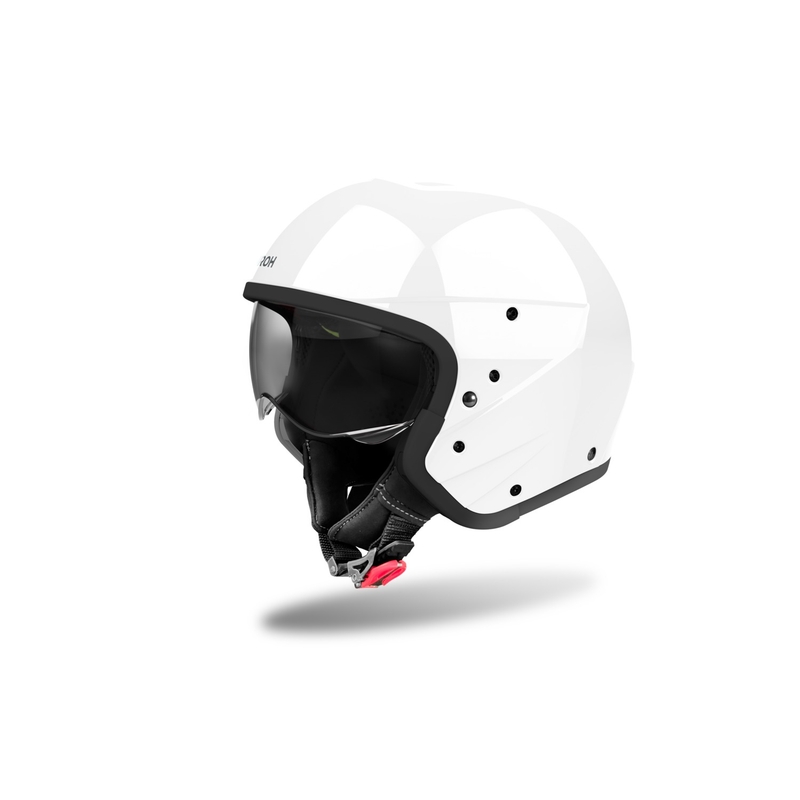 Casco Modular Moto Airoh J110 Color Blanco Brillante