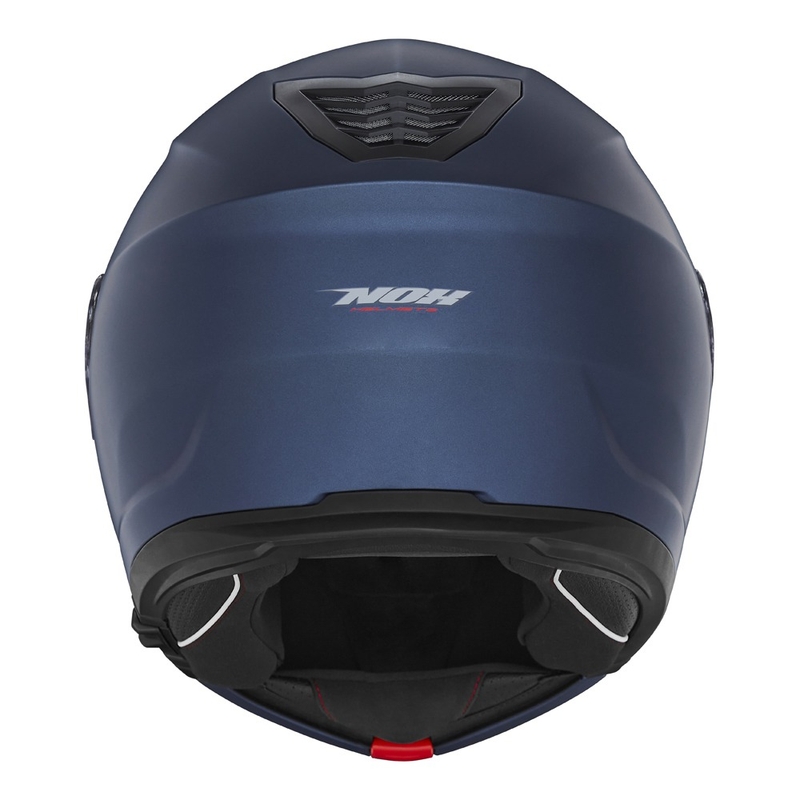 Casco de moto abatible NOX N968 azul mate