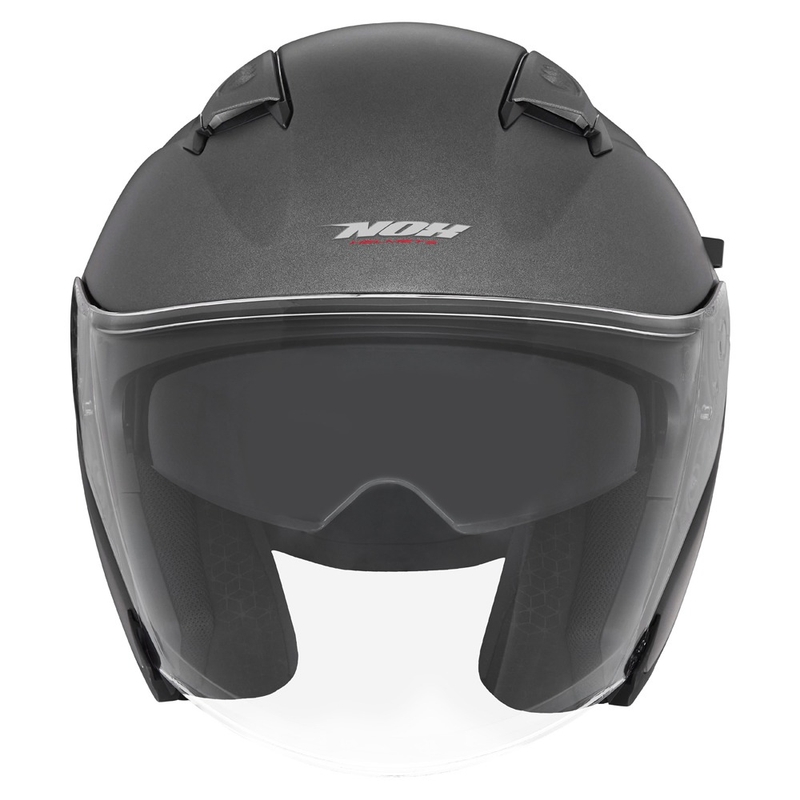 Casco de moto abierto NOX N130 titanio mate