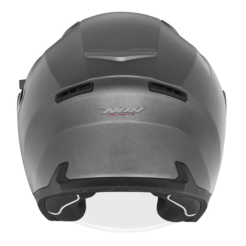 Casco de moto abierto NOX N130 titanio mate