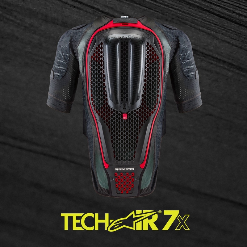 Chaleco airbag Alpinestars TECH-AIR®7X system negro-rojo liquidación