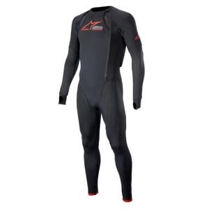 Capa exterior del chaleco airbag Alpinestars TECH-AIR®10 con perneras largas negro-rojo-gris
