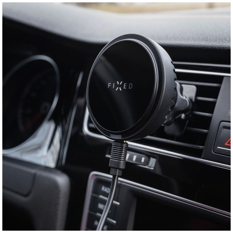 FIXED MagCool Soporte de Carga Inalámbrico con Refrigeración Activa con Soporte MagSafe Negro 15W