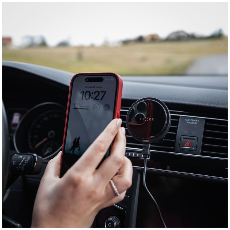 FIXED MagCool Soporte de Carga Inalámbrico con Refrigeración Activa con Soporte MagSafe Negro 15W