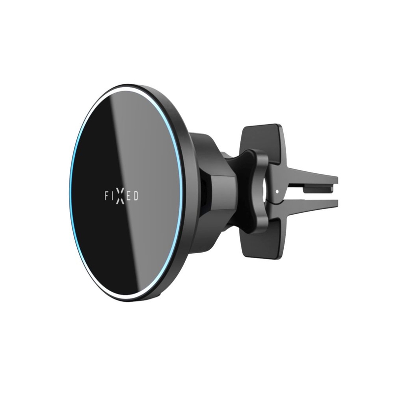 Soporte de carga inalámbrico FIXED MagRound con soporte MagSafe Negro 15W