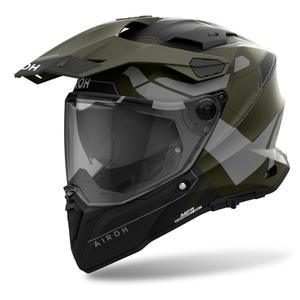 Casco enduro Airoh Commander 2 Reveal 2024 verde mate