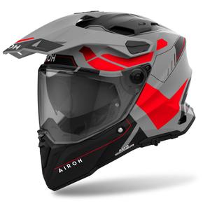 Casco enduro Airoh Commander 2 Reveal 2024 rojo fluo mate