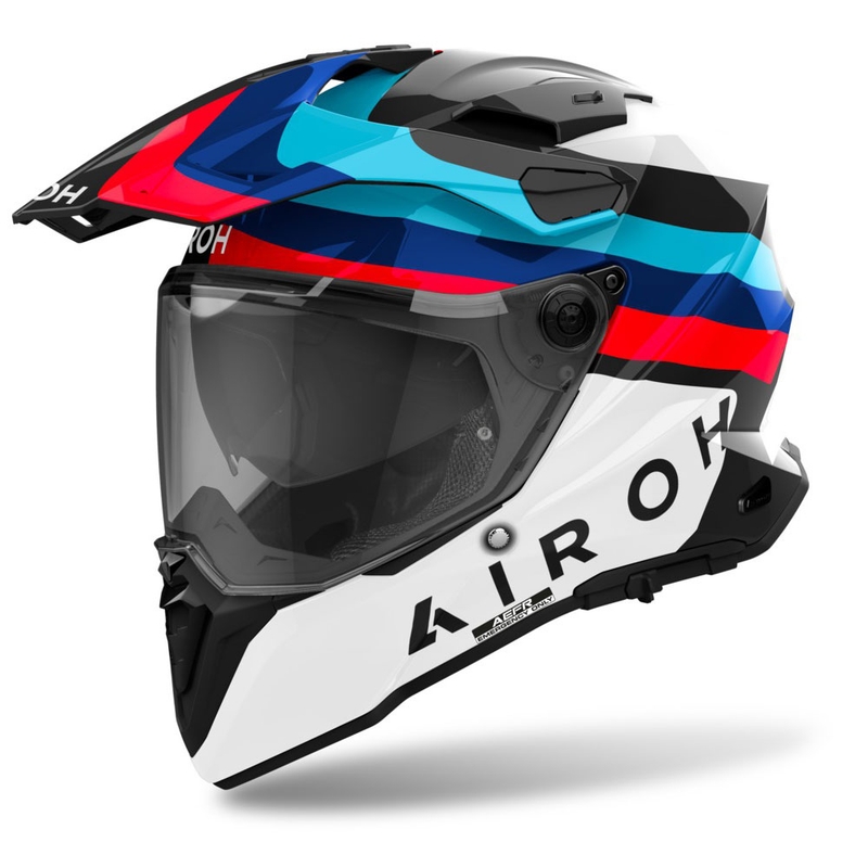 Casco de enduro Airoh Commander 2 Doom negro brillante