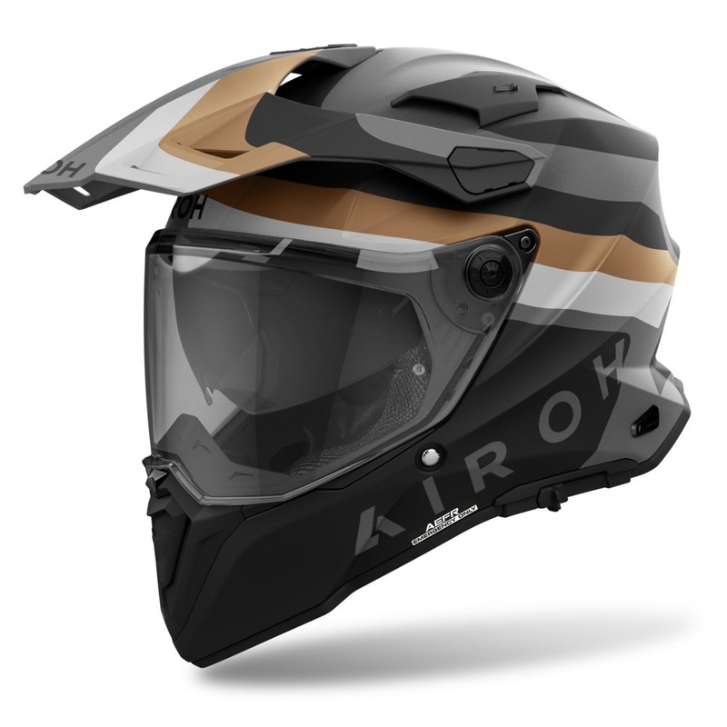 Casco de enduro Airoh Commander 2 Doom dorado mate