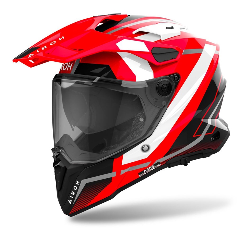 Casco de enduro Airoh Commander 2 Mavick rojo brillante