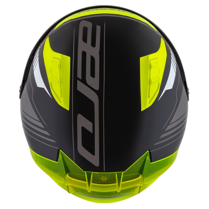 Casco integral de moto Cassida Aero Drome negro-fluo-amarillo-blanco-gris