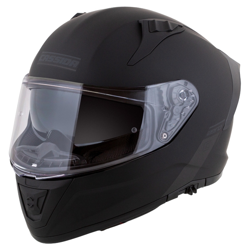Casco de moto Cassida Aero integral negro-gris mate