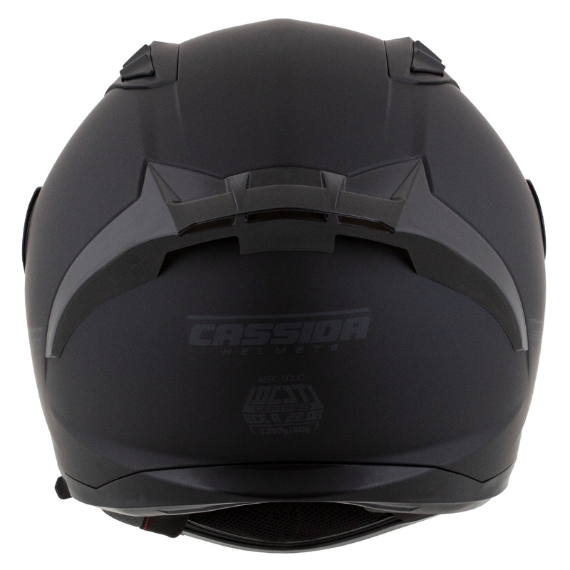 Casco de moto Cassida Aero integral negro-gris mate