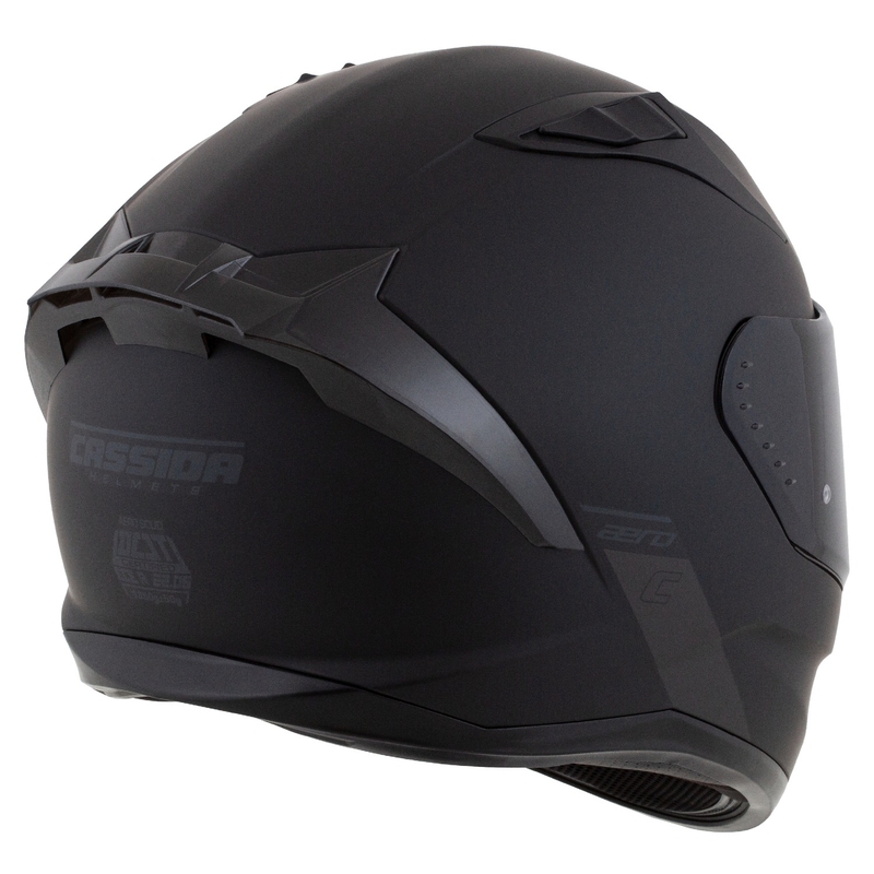 Casco de moto Cassida Aero integral negro-gris mate