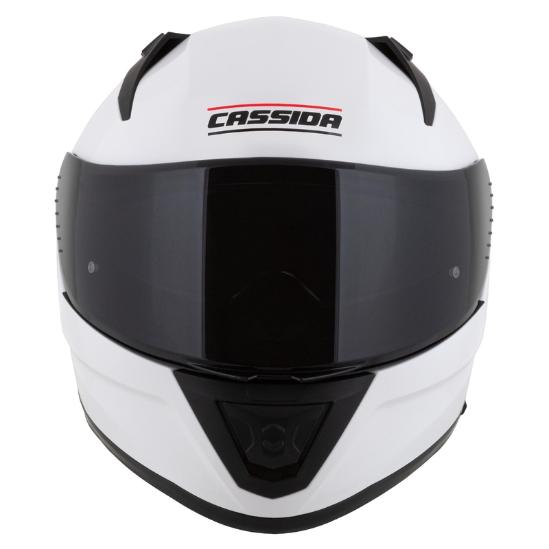 Casco integral de moto Cassida Aero blanco-negro mate