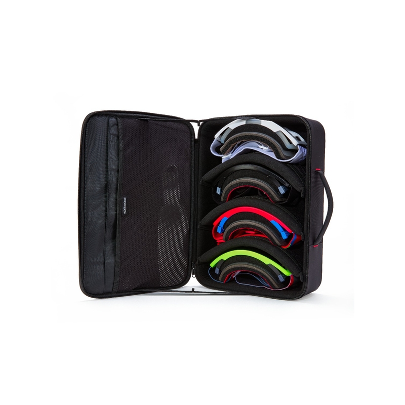 Funda para gafas Alpinestars Supertech Vision negra y roja