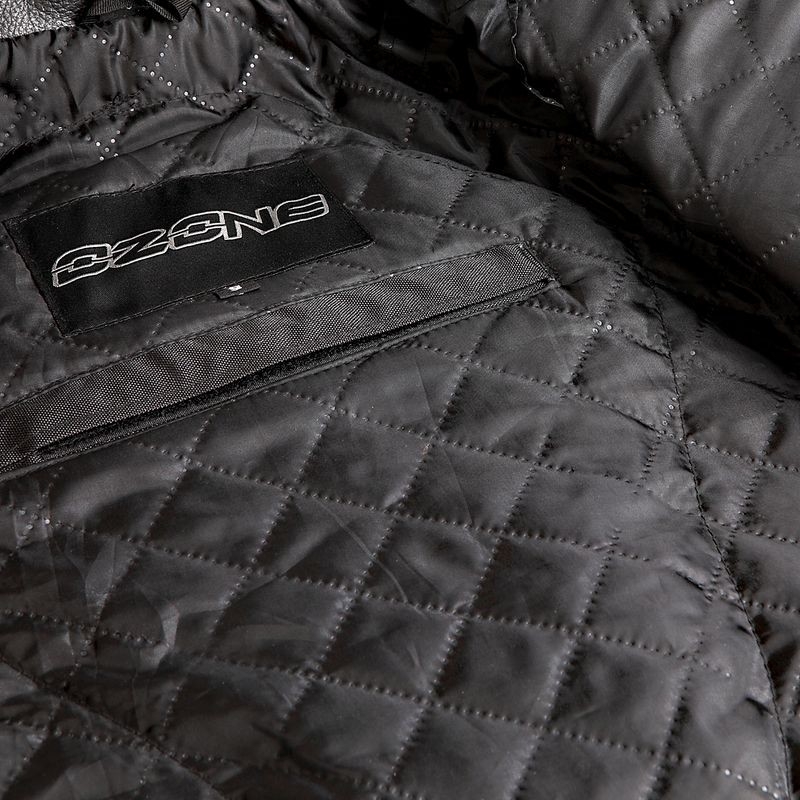 Chaqueta de moto Ozone Ramones para mujer Negro