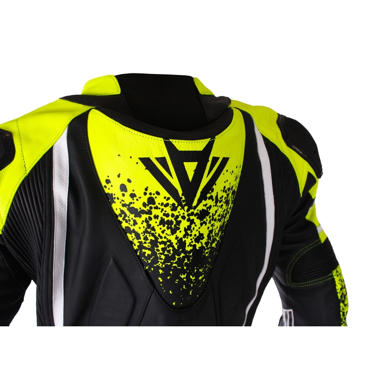 Mono de moto RSA GT2 negro-blanco-amarillo fluo - calidad II liquidación - II. calidad