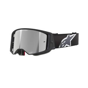 Gafas de motocross Alpinestars Supertech Corp negras y grises con lente plateada
