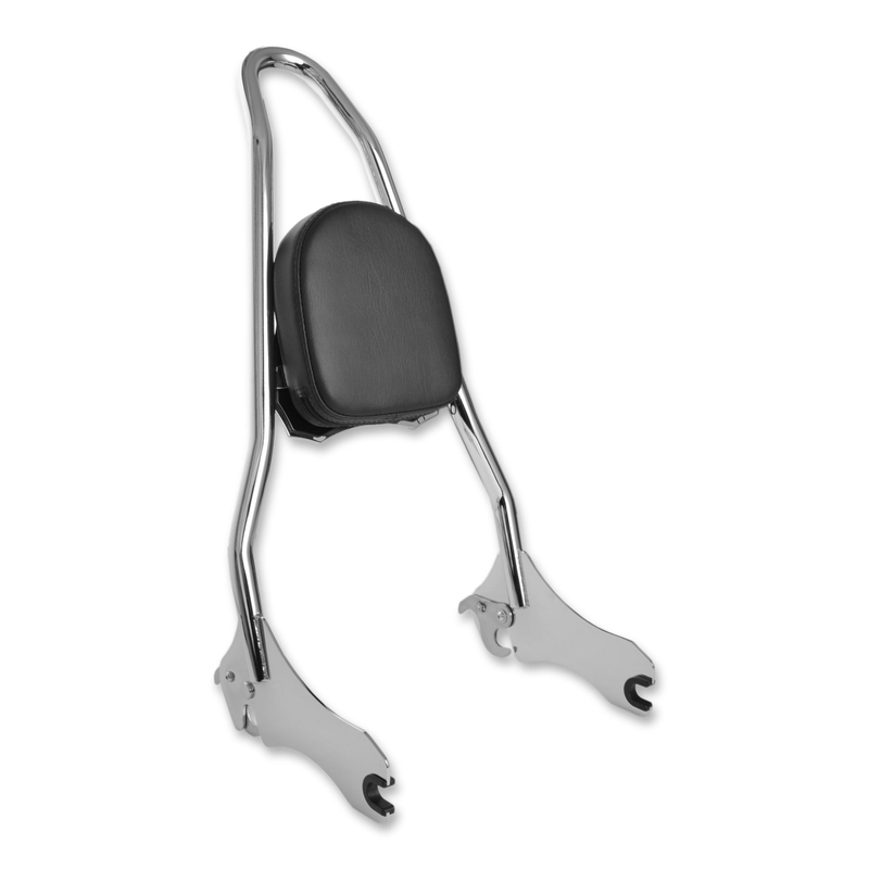 Sujeción del pasajero para Harley Sport Glide y Low Rider 2018 y posteriores cromada con cojín