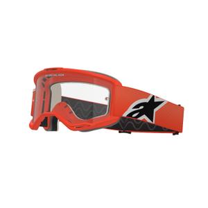 Gafas de motocross Alpinestars Vision 5 Corp naranja con lente transparente