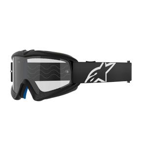 Gafas de motocross para niños Alpinestars Vision Youth Corp negras con lente transparente