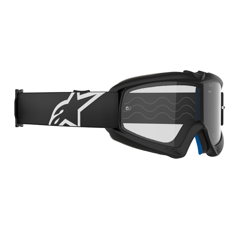 Gafas de motocross para niños Alpinestars Vision Youth Corp negras con lente transparente