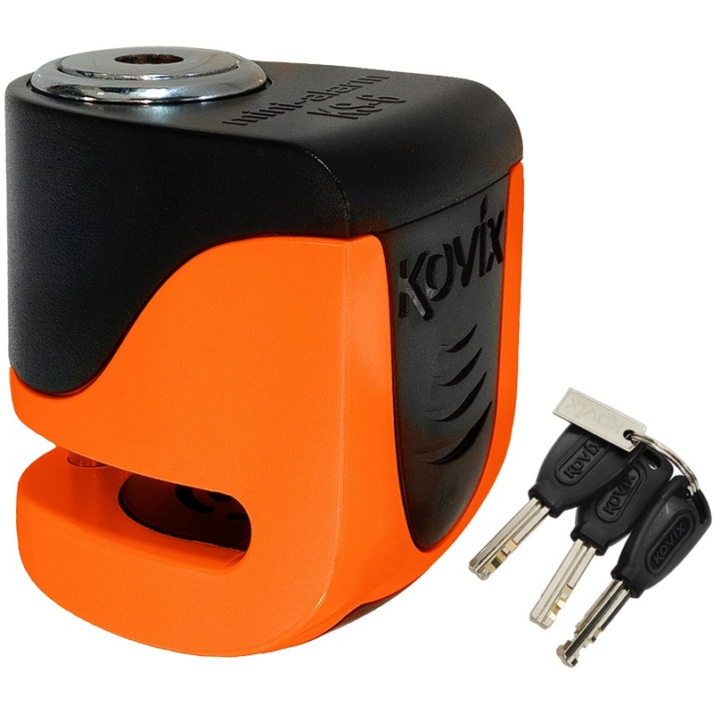Bloqueo de freno de disco con alarma KOVIX KS6 naranja