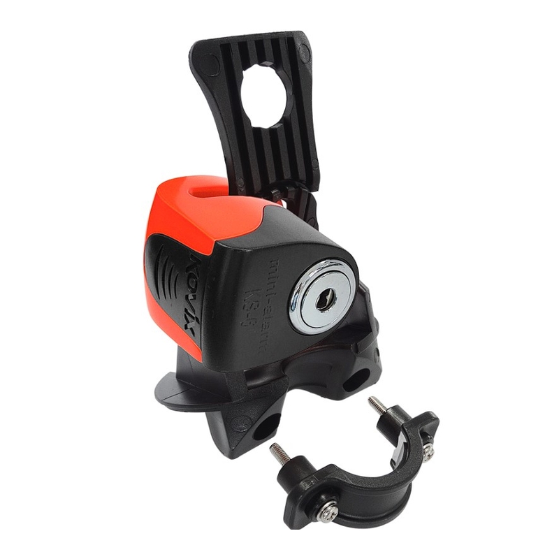 Bloqueo de freno de disco con alarma KOVIX KS6 naranja