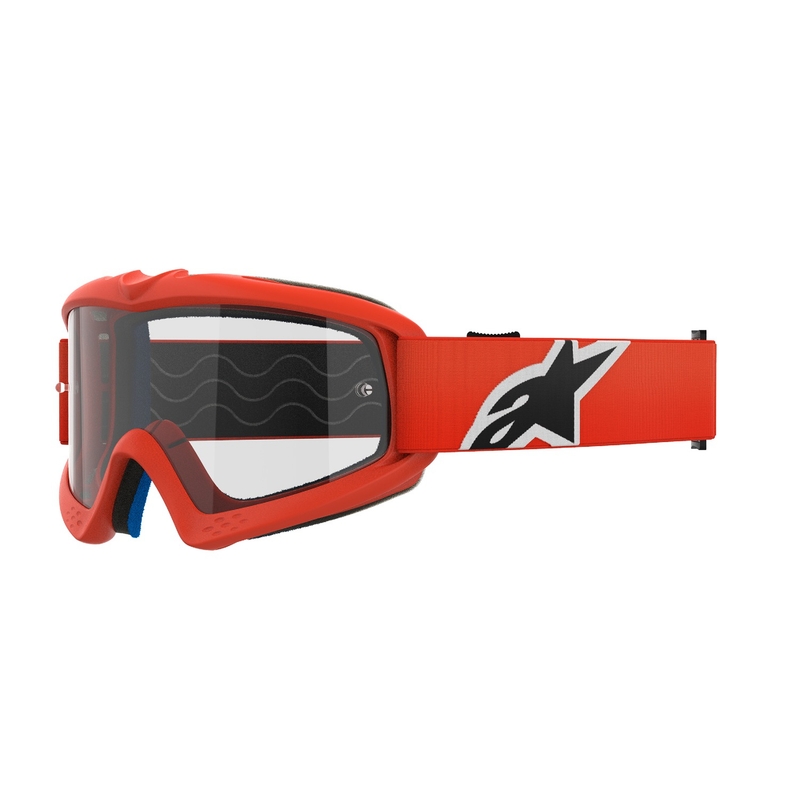 Alpinestars Vision Youth Corp gafas de motocross para niños naranja con lente transparente