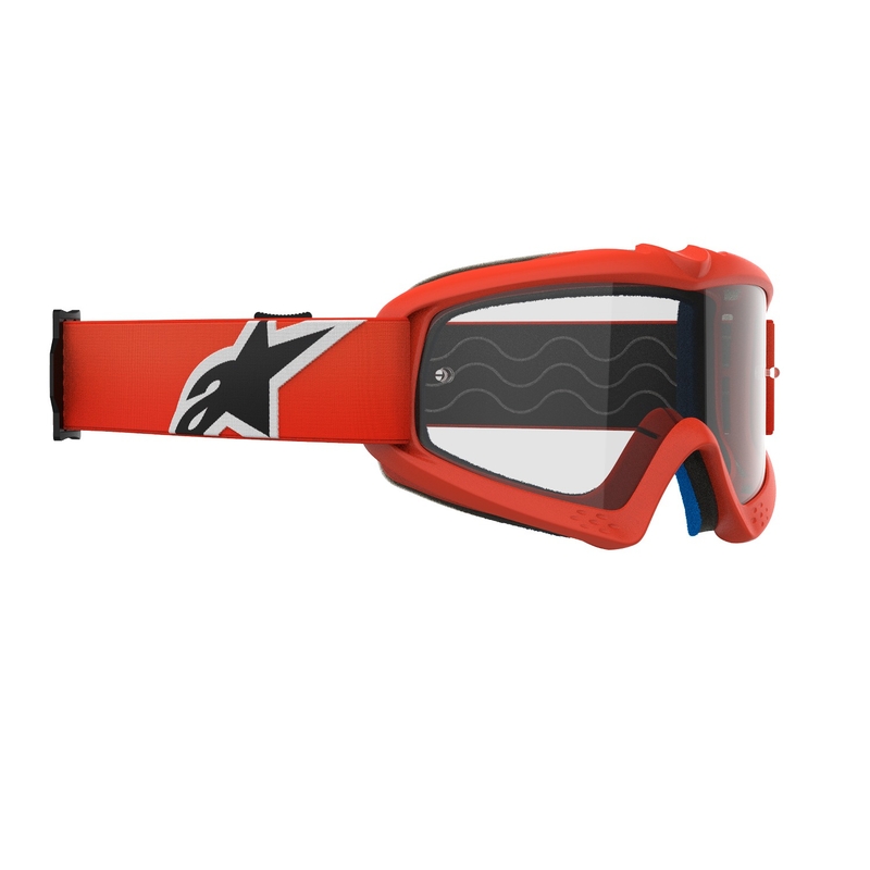 Alpinestars Vision Youth Corp gafas de motocross para niños naranja con lente transparente