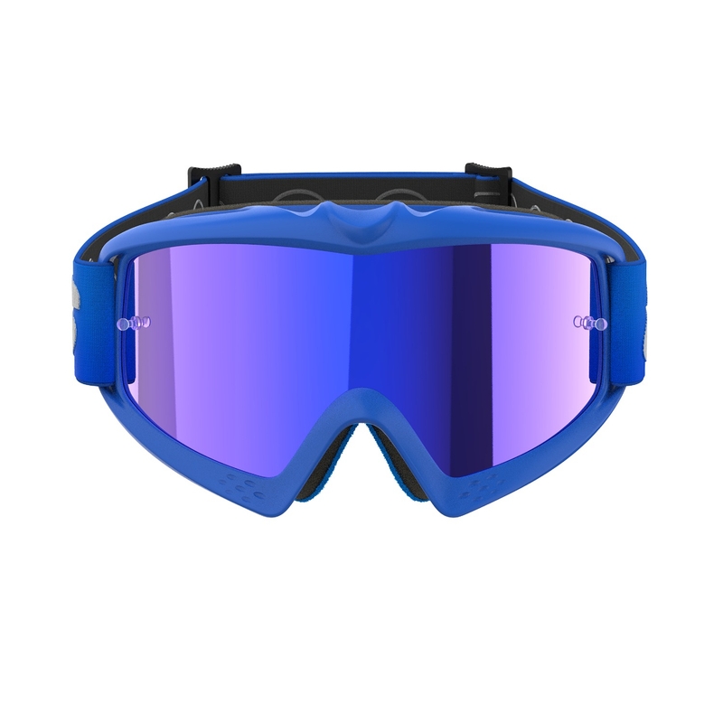 Gafas de motocross Alpinestars Vision Youth Blaze Blue para niños con lente azul espejada