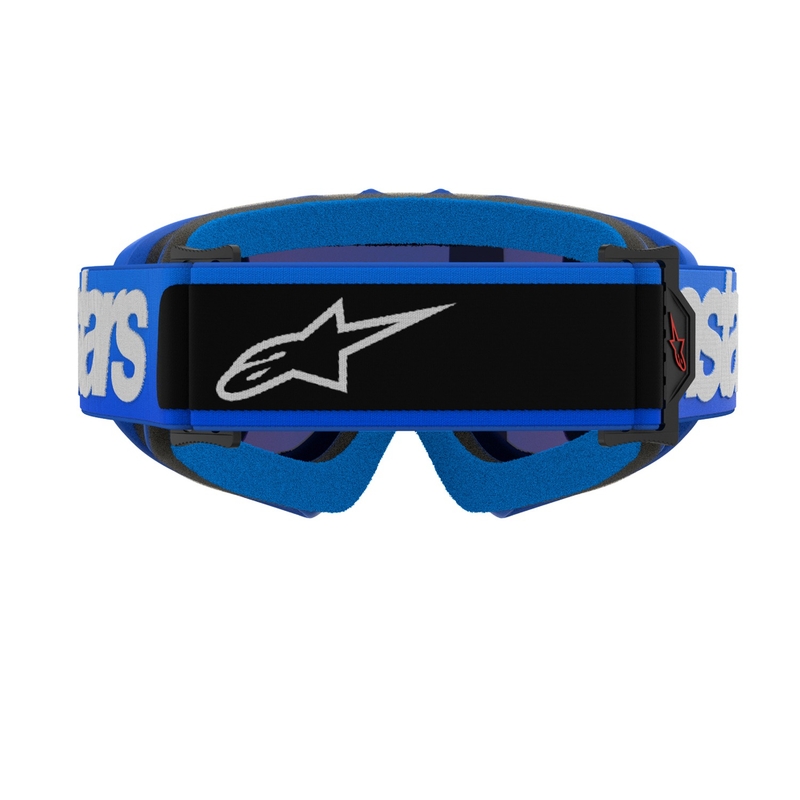 Gafas de motocross Alpinestars Vision Youth Blaze Blue para niños con lente azul espejada