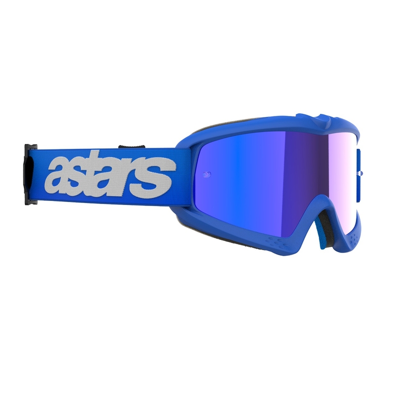 Gafas de motocross Alpinestars Vision Youth Blaze Blue para niños con lente azul espejada