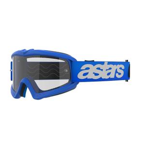 Gafas de motocross para niños Alpinestars Vision Youth Blaze azul con lente transparente
