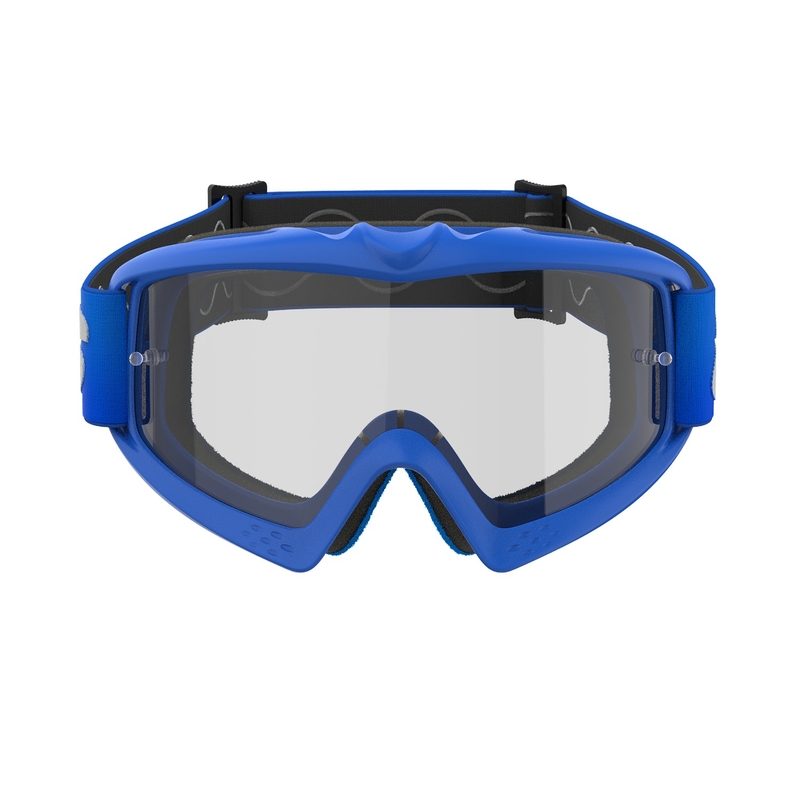 Gafas de motocross para niños Alpinestars Vision Youth Blaze azul con lente transparente
