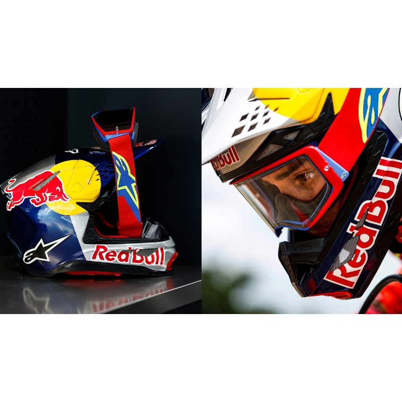 Gafas de motocross Alpinestars Supertech Stream ROLL-OFF Wide Vision azul con lente transparente