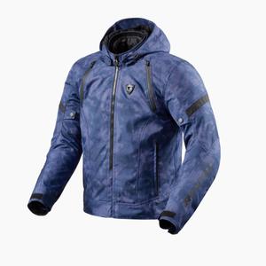 Chaqueta de moto Revit Flare 3 H2O camo azul