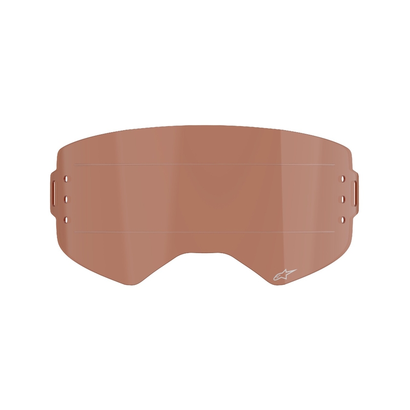 Plexi para gafas Alpinestars Supertech para sistema roll-off naranja-marrón afterburn