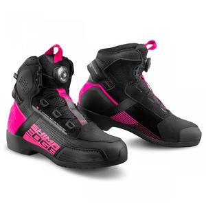 Botas de moto Shima Edge Vent para mujer en negro y rosa